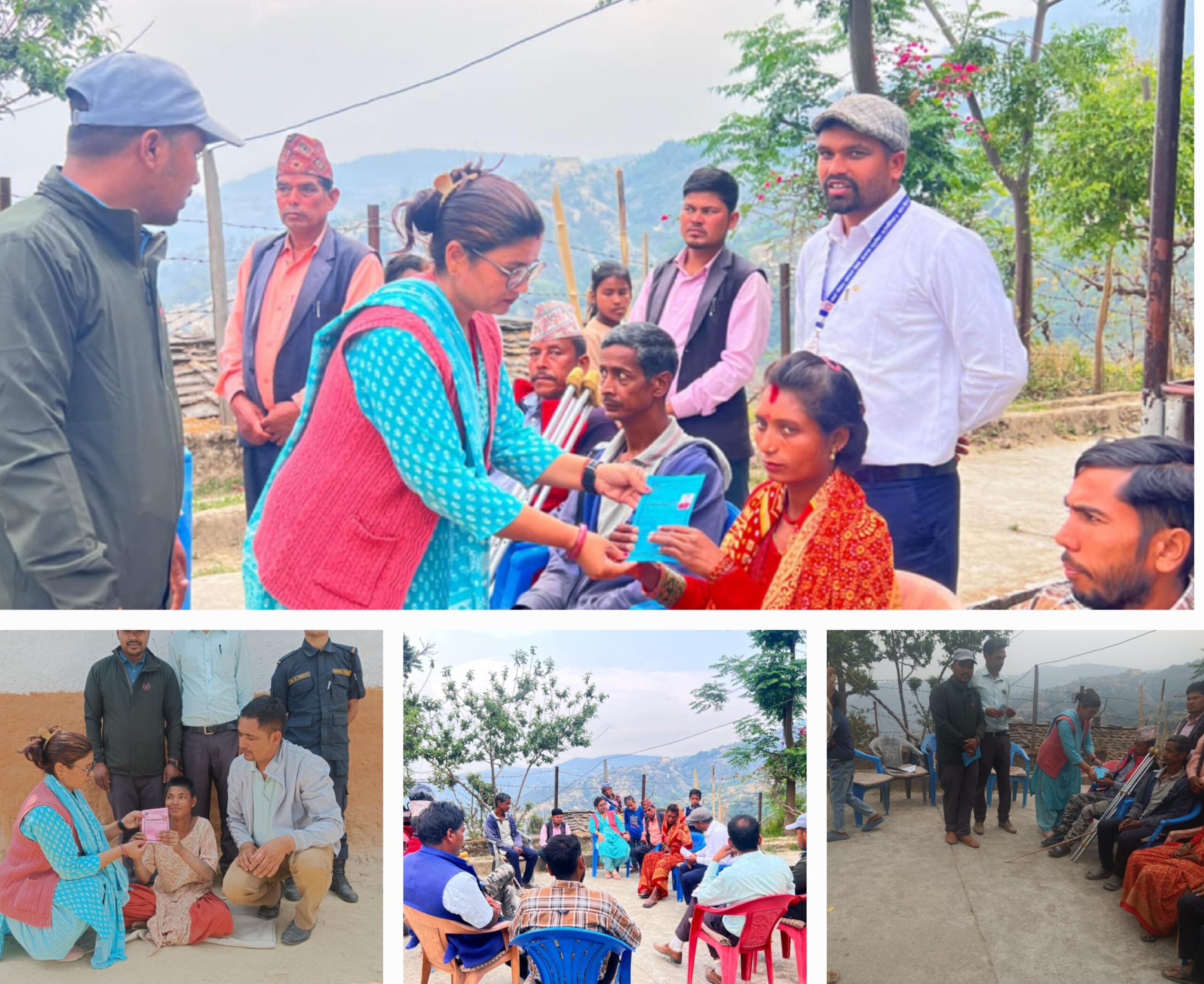 उपाध्यक्ष बमको नेतृत्वमा ६ जनाले घरमै पाए अपांगता परिचयपत्र