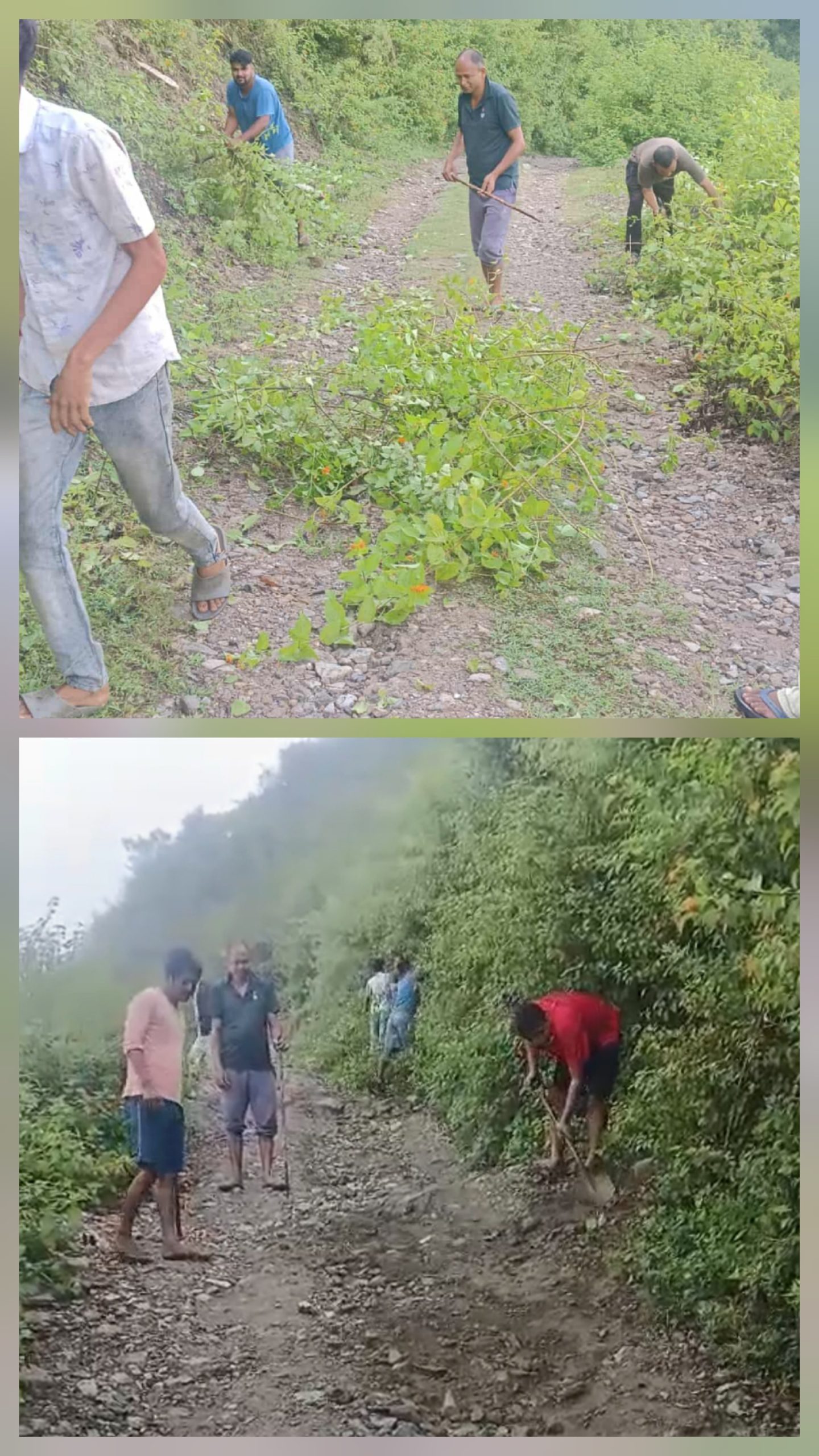 अहान कन्स्ट्रक्सन प्रा.लि.का प्रोप्राइटर अमर खड्काको पहलमा चासि सडक सरसफाइ र मर्मत